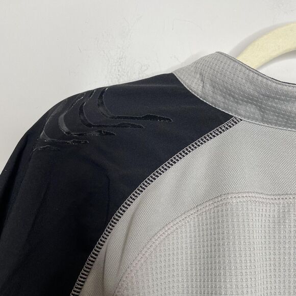 Bontrager Cycling Shirt Men 2XL Gray Black Jersey Quarter Zip Pocket Athletic - Picture 8 of 10